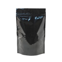Foil Bags - Stand Up Foil Pouches Black No Valve 5lb. + Zip