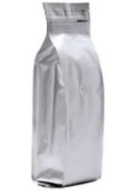 Foil Bags - Quad Seal Gusseted Foil Bags With Zip Silver 16oz.