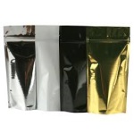 Mylar Bags - Stand Up Metallized Mylar Pouch 8oz + Zip