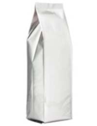 Foil Bags - Concealed-Seal Gusseted Foil Bags Silver 4 Ply (Foil/Nylon) 5lb. No Valve