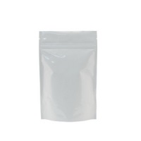 Foil Bags - Stand Up Foil Pouches White No Valve 8oz. + Zip