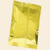 Mylar Bags - Flat Metallized Mylar Pouch Gold 4oz.