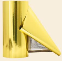 Foil Bag Roll Stock - Metallized Foil Bag Roll Stock Gold 11.875"